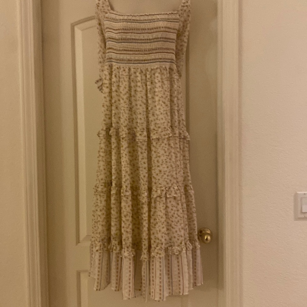 Davi & Dani Floral Flower Smocked Spring Summer Long‎ Dress